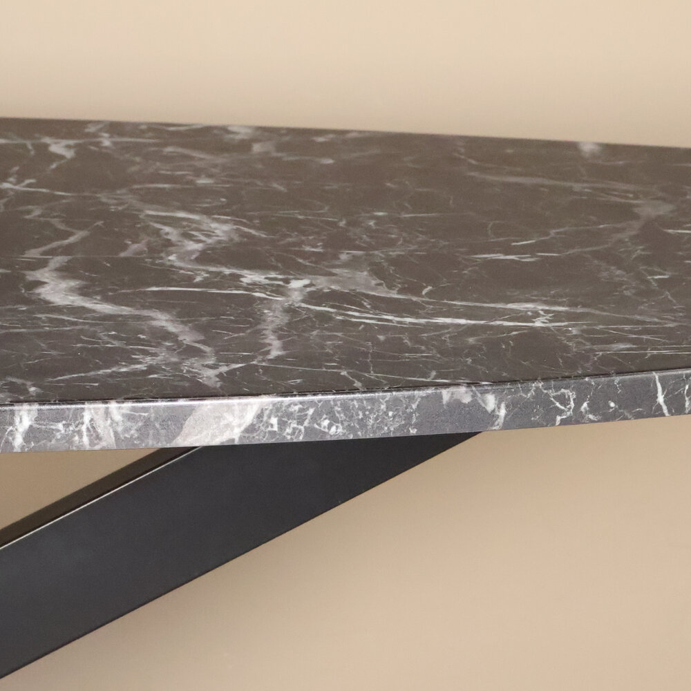 Eettafel ovaal  240cm Jovi marmer zwart ovale tafel Eettafel ovaal  240cm Jovi marmer zwart ovale tafel