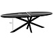 Lizzely Garden & Living Eettafel ovaal melamine 240cm Tommy zwart ovale tafel Lizzely Garden & Living Eettafel ovaal melamine 240cm Tommy zwart ovale tafel