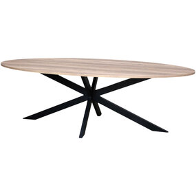 Lizzely Garden & Living Eettafel ovaal 240cm Rato naturel ovale tafel