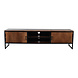 Lizzely Garden & Living TV meubel industrieel Liv walnoot mangohout 180cm lengte Lizzely Garden & Living TV meubel industrieel Liv walnoot mangohout 180cm lengte