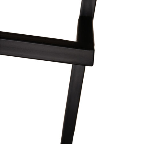 Lizzely Garden & Living Kapstok Hugo 80cm wandplank met 10 haken zwart Lizzely Garden & Living Kapstok Hugo 80cm wandplank met 10 haken zwart