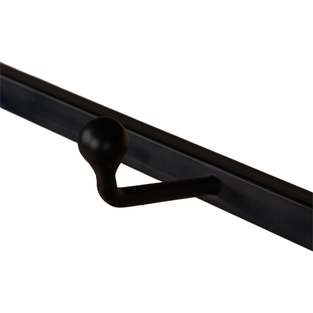 Kapstok Hugo 80cm wandplank met 10 haken zwart Kapstok Hugo 80cm wandplank met 10 haken zwart