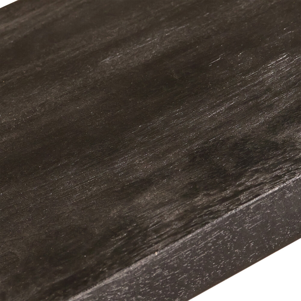 Kapstok Hugo 80cm wandplank met 10 haken zwart Kapstok Hugo 80cm wandplank met 10 haken zwart