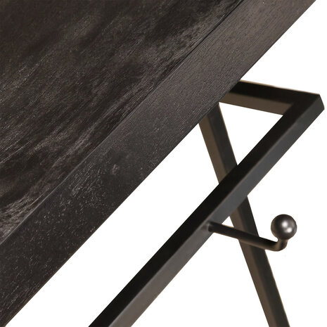 Lizzely Garden & Living Kapstok Hugo 80cm wandplank met 10 haken zwart Lizzely Garden & Living Kapstok Hugo 80cm wandplank met 10 haken zwart