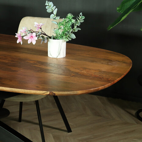 Lizzely Garden & Living Eettafel deens ovaal mangohout 240cm Austin bruin ovale tafel duurzaam mango eetkamertafel Lizzely Garden & Living Eettafel deens ovaal mangohout 240cm Austin bruin ovale tafel duurzaam mango eetkamertafel