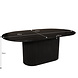 Lizzely Garden & Living Eettafel deens ovaal mangohout Fender 200x110cm zwart design tafel duurzaam mango eetkamertafel Lizzely Garden & Living Eettafel deens ovaal mangohout Fender 200x110cm zwart design tafel duurzaam mango eetkamertafel