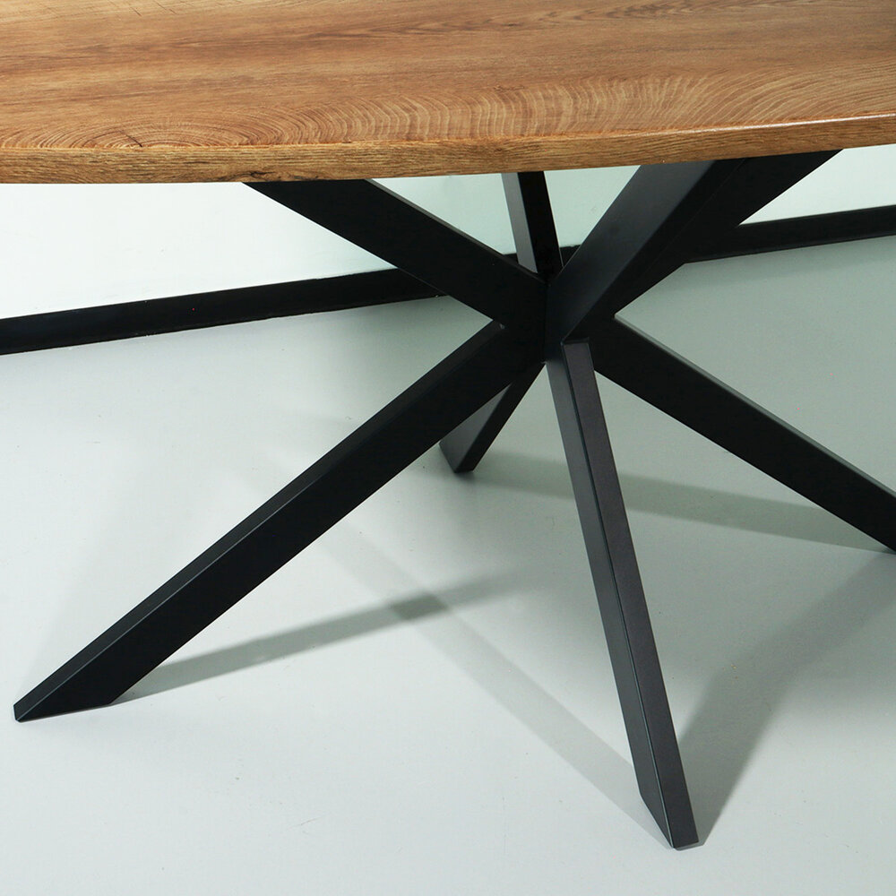 Eettafel Deens ovaal 160cm bruin Hero ovale eettafel Eettafel Deens ovaal 160cm bruin Hero ovale eettafel