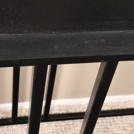 Lizzely Garden & Living Bijzettafel mangohout Don 180cm zwart Lizzely Garden & Living Bijzettafel mangohout Don 180cm zwart