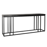 Lizzely Garden & Living Bijzettafel 180cm mangohout Don zwart