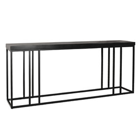 Lizzely Garden & Living Bijzettafel 180cm mangohout Don zwart