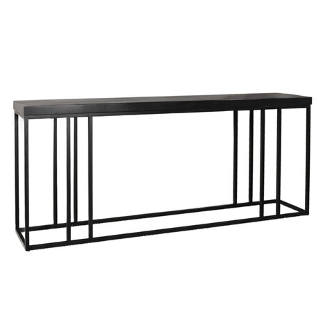 Lizzely Garden & Living Bijzettafel mangohout Don 180cm zwart Lizzely Garden & Living Bijzettafel mangohout Don 180cm zwart