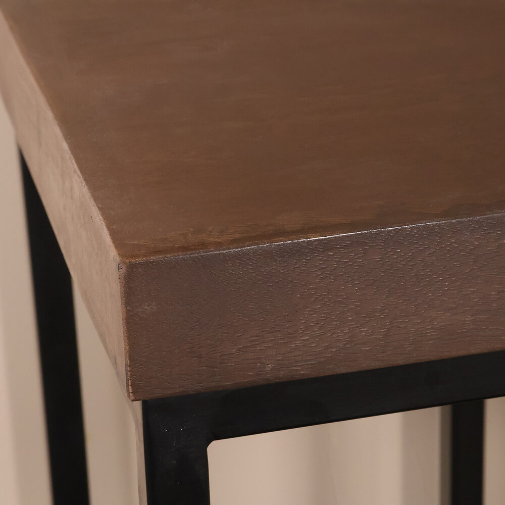 Bijzettafel mangohout Don 180cm walnoot Bijzettafel mangohout Don 180cm walnoot