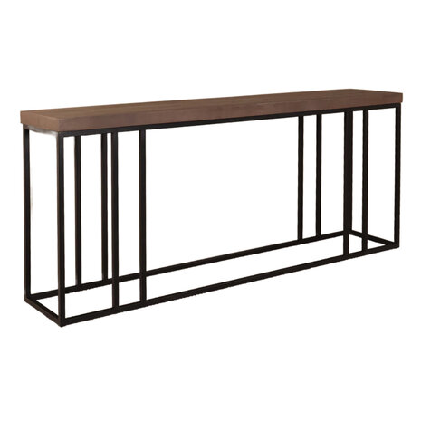 Lizzely Garden & Living Bijzettafel mangohout Don 180cm walnoot Lizzely Garden & Living Bijzettafel mangohout Don 180cm walnoot