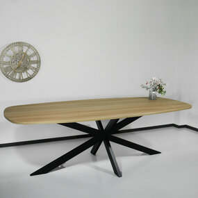 Lizzely Garden & Living Eettafel Deens ovaal 240x110cm licht bruin Hero ovale eettafel Lizzely Garden & Living Eettafel Deens ovaal 240x110cm licht bruin Hero ovale eettafel