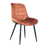 Lizzely Garden & Living Eetkamerstoel De Vince bruin velvet eetstoel Lizzely Garden & Living Eetkamerstoel De Vince bruin velvet eetstoel