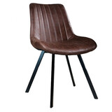 Lizzely Garden & Living Eetkamerstoel Susta bruin microvezel eetstoel