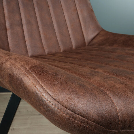 Lizzely Garden & Living Eetkamerstoel Susta bruin microvezel eetstoel Lizzely Garden & Living Eetkamerstoel Susta bruin microvezel eetstoel