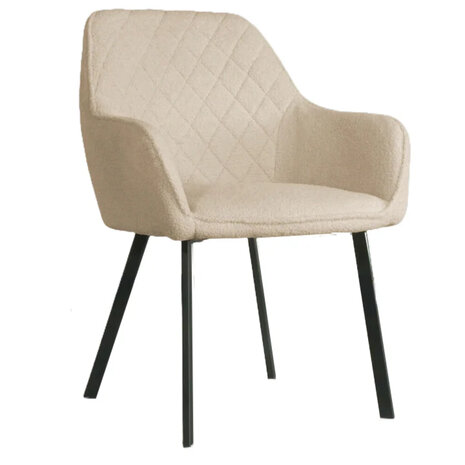 Lizzely Garden & Living Eetkamerstoel met armleuning Yurgan teddy beige eetstoel Lizzely Garden & Living Eetkamerstoel met armleuning Yurgan teddy beige eetstoel