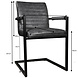 Lizzely Garden & Living Eetkamerstoel met armleuning antraciet Noor industrieel design eetstoel Lizzely Garden & Living Eetkamerstoel met armleuning antraciet Noor industrieel design eetstoel
