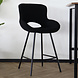 Lizzely Garden & Living Barkruk industrieel Maike zwart teddy barstoel Lizzely Garden & Living Barkruk industrieel Maike zwart teddy barstoel