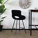 Lizzely Garden & Living Barkruk industrieel Maike zwart teddy barstoel Lizzely Garden & Living Barkruk industrieel Maike zwart teddy barstoel