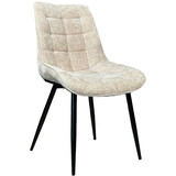 Lizzely Garden & Living Eetkamerstoel De Vince beige chenille eetstoel Lizzely Garden & Living Eetkamerstoel De Vince beige chenille eetstoel