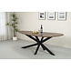 Lizzely Garden & Living Eettafel organisch Jillian eiken fineer bruin 210cm Lizzely Garden & Living Eettafel organisch Jillian eiken fineer bruin 210cm