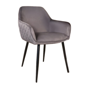Lizzely Garden & Living Eetkamerstoel met armleuning Ares velvet antraciet eetstoel Lizzely Garden & Living Eetkamerstoel met armleuning Ares velvet antraciet eetstoel