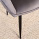 Lizzely Garden & Living Eetkamerstoel met armleuning Ares velvet antraciet eetstoel Lizzely Garden & Living Eetkamerstoel met armleuning Ares velvet antraciet eetstoel
