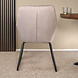 Lizzely Garden & Living Eetkamerstoel met armleuning Mae taupe velvet eetstoel Lizzely Garden & Living Eetkamerstoel met armleuning Mae taupe velvet eetstoel