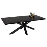 Lizzely Garden & Living Eettafel langwerpig 220cm Jeffo zwart langwerpige tafel Lizzely Garden & Living Eettafel langwerpig 220cm Jeffo zwart langwerpige tafel