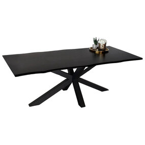 Lizzely Garden & Living Eettafel langwerpig 220cm Jeffo zwart langwerpige tafel Lizzely Garden & Living Eettafel langwerpig 220cm Jeffo zwart langwerpige tafel