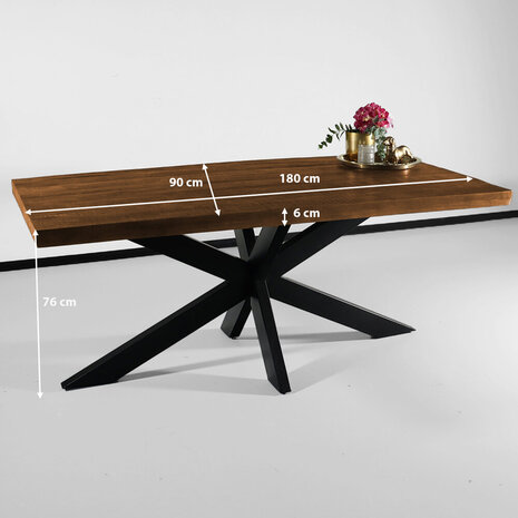 Lizzely Garden & Living Eettafel langwerpig mangohout 180cm John langwerpige tafel duurzaam mango eetkamertafel Lizzely Garden & Living Eettafel langwerpig mangohout 180cm John langwerpige tafel duurzaam mango eetkamertafel