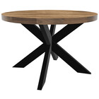 Eettafel rond mangohout 120cm Jones lichtbruin ronde industriële tafel duurzaam mango eetkamertafel Eettafel rond mangohout 120cm Jones lichtbruin ronde industriële tafel duurzaam mango eetkamertafel