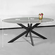 Lizzely Garden & Living Eettafel ovaal 180cm Figo marmerlook grijs ovale tafel steen Lizzely Garden & Living Eettafel ovaal 180cm Figo marmerlook grijs ovale tafel steen