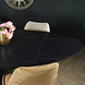 Lizzely Garden & Living Eettafel ovaal 180cm Figo marmerlook zwart ovale tafel steen Lizzely Garden & Living Eettafel ovaal 180cm Figo marmerlook zwart ovale tafel steen