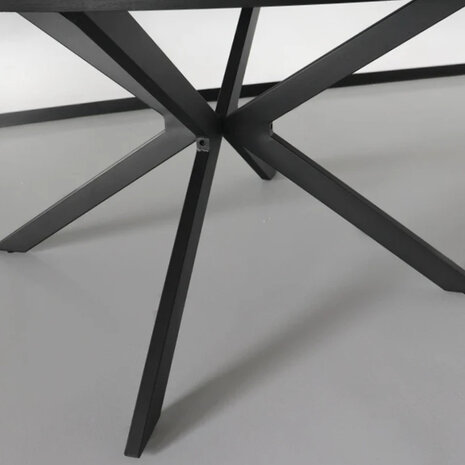 Lizzely Garden & Living Eettafel rond visgraat Ozzy zwart 140cm ronde tafel Lizzely Garden & Living Eettafel rond visgraat Ozzy zwart 140cm ronde tafel