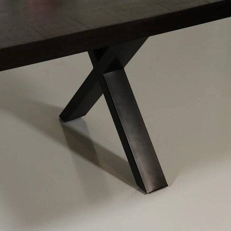Lizzely Garden & Living Eettafel rechthoekig mangohout Xavier zwart 180cm duurzaam tafel met X-poot mango eetkamertafel rechthoek hout Lizzely Garden & Living Eettafel rechthoekig mangohout Xavier zwart 180cm duurzaam tafel met X-poot mango eetkamertafel rechthoek hout