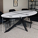 Lizzely Garden & Living Eettafel ovaal 210cm Figo marmerlook wit ovale tafel Lizzely Garden & Living Eettafel ovaal 210cm Figo marmerlook wit ovale tafel
