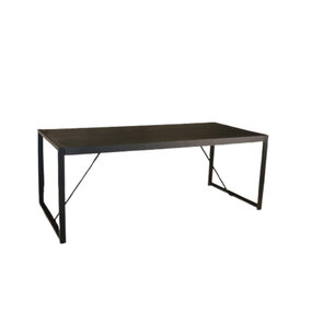 Lizzely Garden & Living Eettafel Flora rechthoekig 200cm zwart mangohout Lizzely Garden & Living Eettafel Flora rechthoekig 200cm zwart mangohout