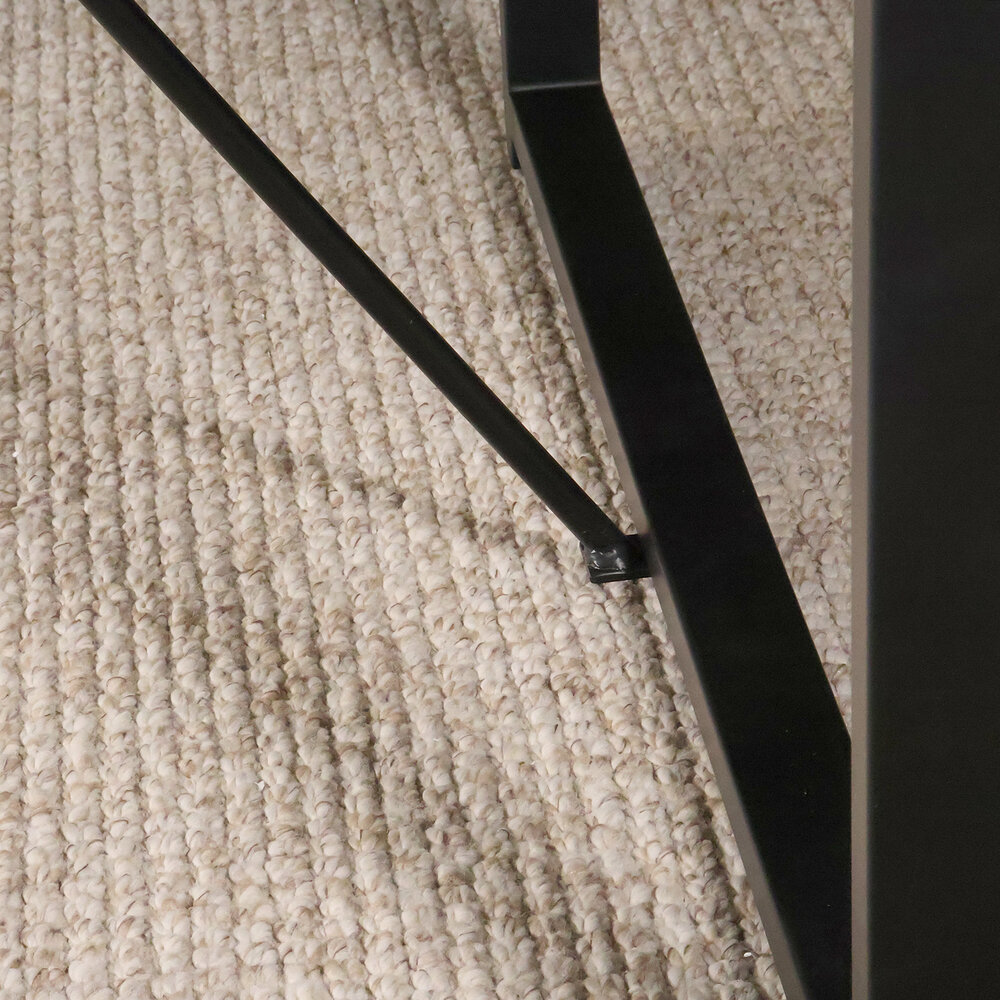 Eettafel Flora rechthoekig 200cm zwart mangohout