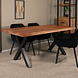 Lizzely Garden & Living Eettafel Zeno rechthoekig 180cm bruin mangohout Lizzely Garden & Living Eettafel Zeno rechthoekig 180cm bruin mangohout