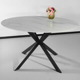 Lizzely Garden & Living Eettafel rond 130cm Jenna marmerlook wit ronde tafel Lizzely Garden & Living Eettafel rond 130cm Jenna marmerlook wit ronde tafel