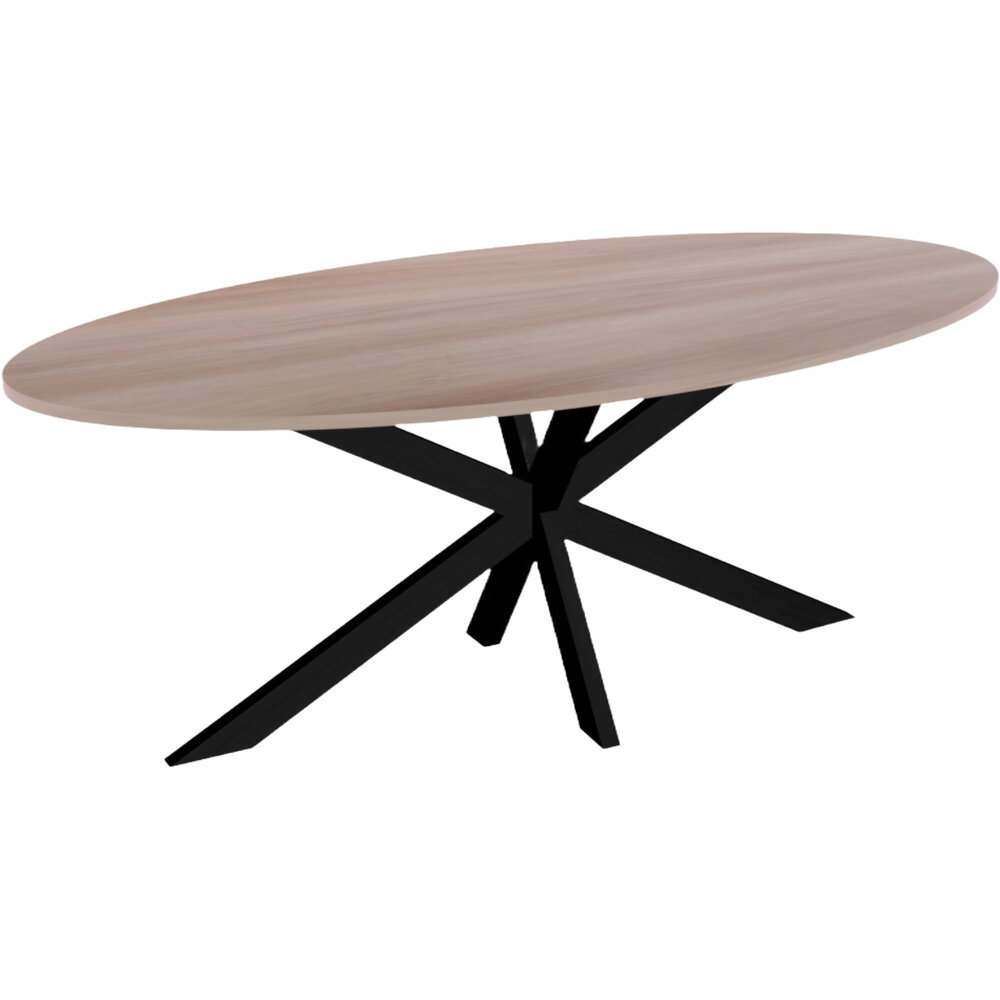 Eettafel ovaal 210cm Rato naturel ovale tafel Eettafel ovaal 210cm Rato naturel ovale tafel