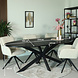 Lizzely Garden & Living Eettafel ovaal 210cm Rato zwart ovale tafel Lizzely Garden & Living Eettafel ovaal 210cm Rato zwart ovale tafel