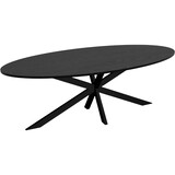 Lizzely Garden & Living Eettafel ovaal 240cm Rato zwart ovale eettafel Lizzely Garden & Living Eettafel ovaal 240cm Rato zwart ovale eettafel