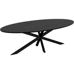 Lizzely Garden & Living Eettafel ovaal 240cm Rato zwart ovale eettafel Lizzely Garden & Living Eettafel ovaal 240cm Rato zwart ovale eettafel