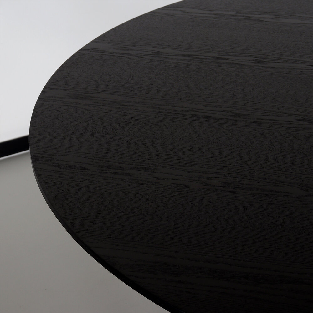 Eettafel rond Ronsi Antoinette zwart 140cm ronde tafel Eettafel rond Ronsi Antoinette zwart 140cm ronde tafel