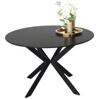 Eettafel rond Ronsi zwart 140cm ronde tafel Eettafel rond Ronsi zwart 140cm ronde tafel