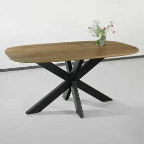 Lizzely Garden & Living Eettafel deens ovaal mangohout 160cm Austin lichtbruin ovale tafel duurzaam mango eetkamertafel Lizzely Garden & Living Eettafel deens ovaal mangohout 160cm Austin lichtbruin ovale tafel duurzaam mango eetkamertafel